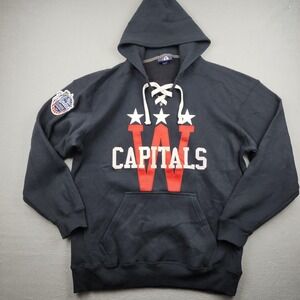 Washington Capitals Hoodie Mens XL Blue NHL Hockey J-America Winter Classic